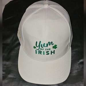 Bailey's Irish Cream Yum of the Irish White Hat Ball cap Adjustable NEW